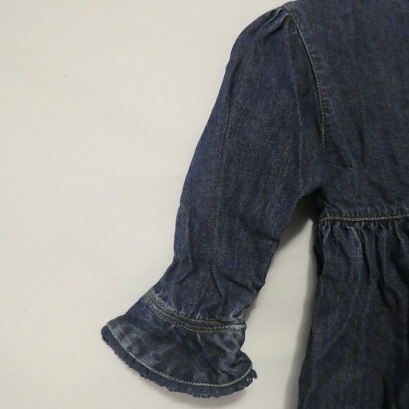 BABY GAP - Infant | 18-24 months | Baby Girl Denim Dress | Snap Button Front - Picture 9 of 14